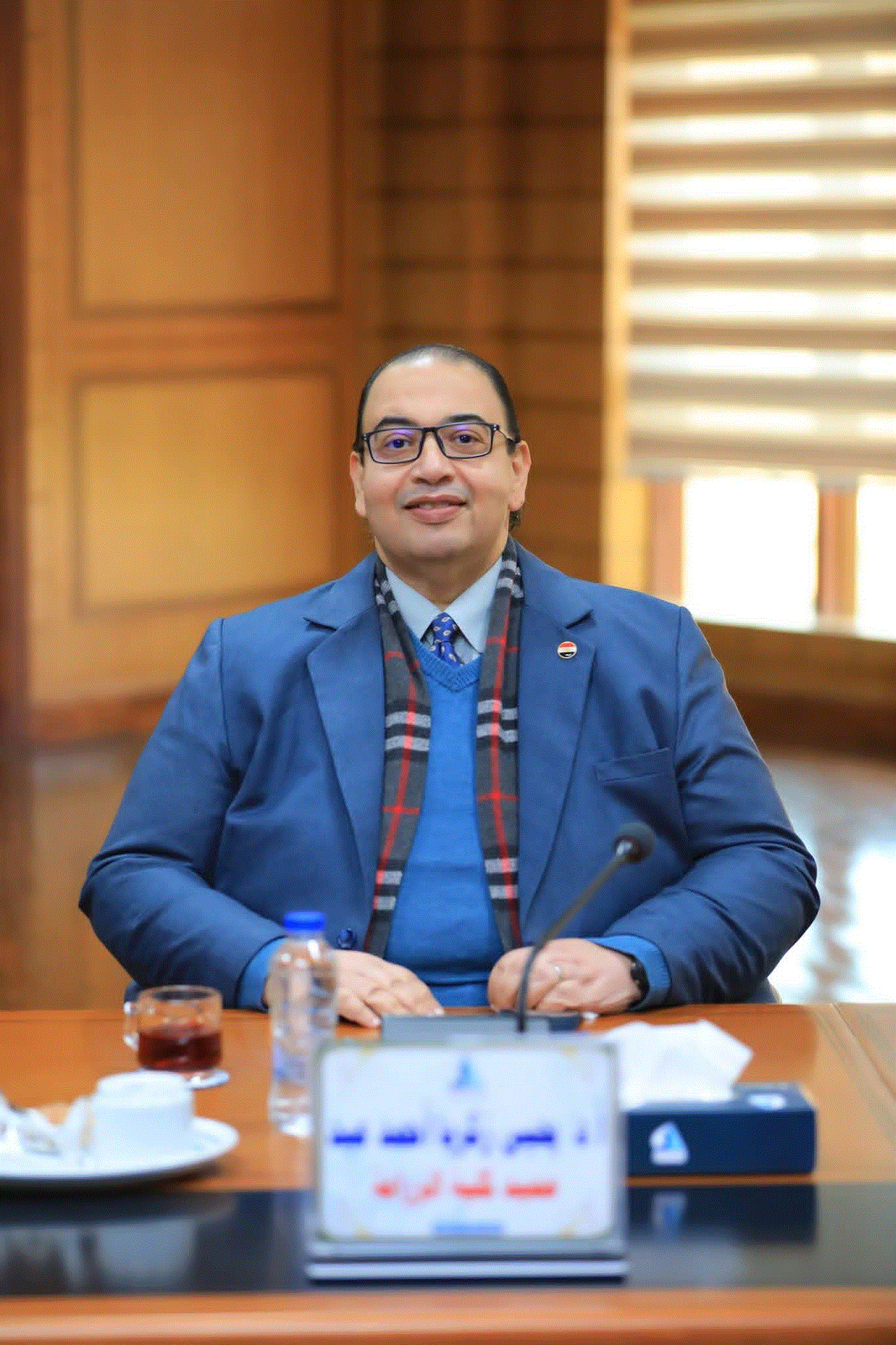 أمين عام الجامعة يهنئ السيد أ.د/ يحيى زكريا أحمد عيد بمناسبة تعيينه رئيسًا للجامعة